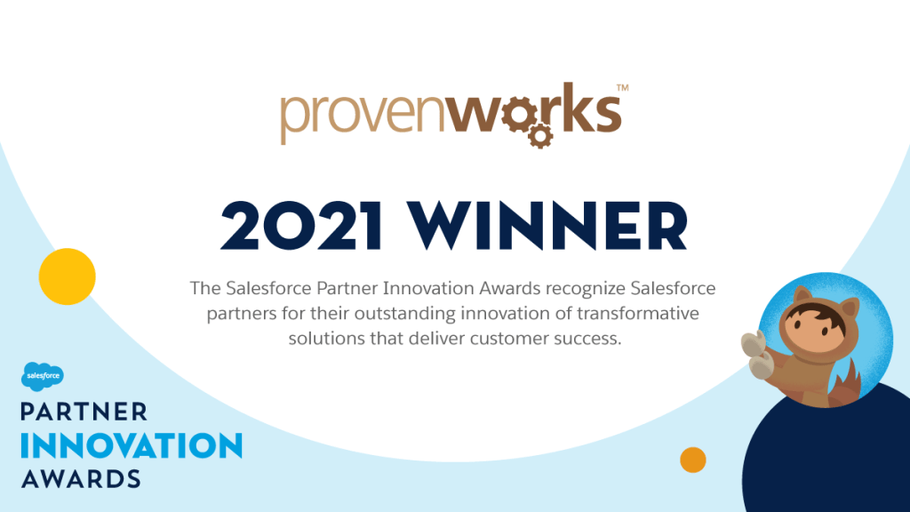 ProvenWorks win the 2021 Salesforce Partner Innovation Award in the Nonprofit Industry for their work with Malala Fund