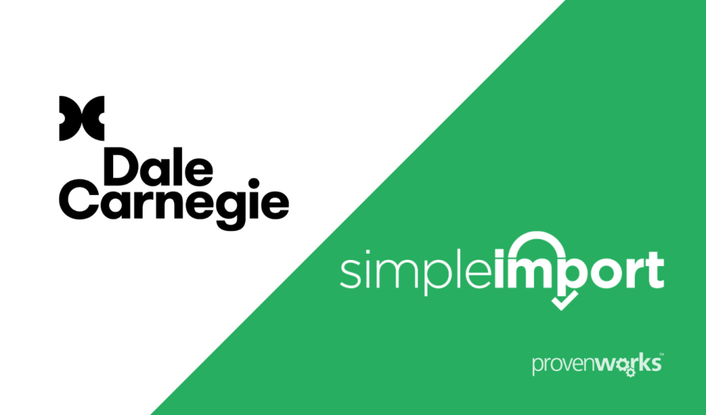 dale carnegie use simpleimport for salesforce to support their franchise network