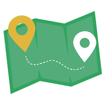 Location marker with map