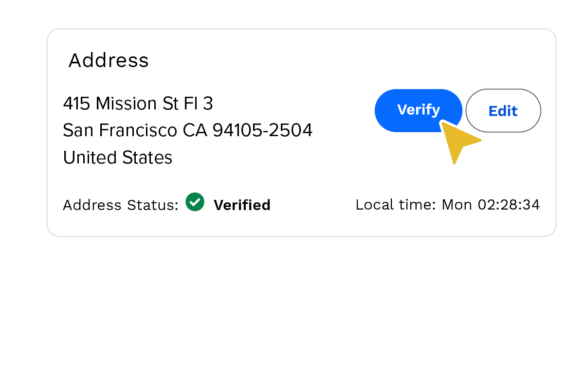 Verifying an address in Salesforce via the AddressTools address verification flow component