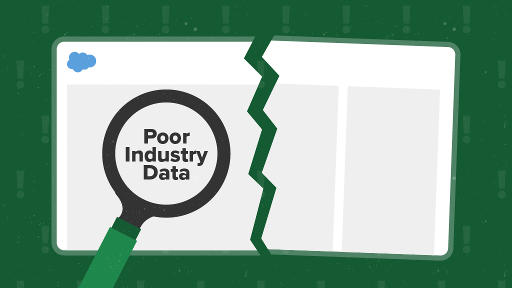 Image showing broken industry data